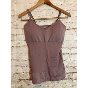 Skinnygirl Cami Tank Top Womens Large Smoothers & Shapers Mauve Padded Layering